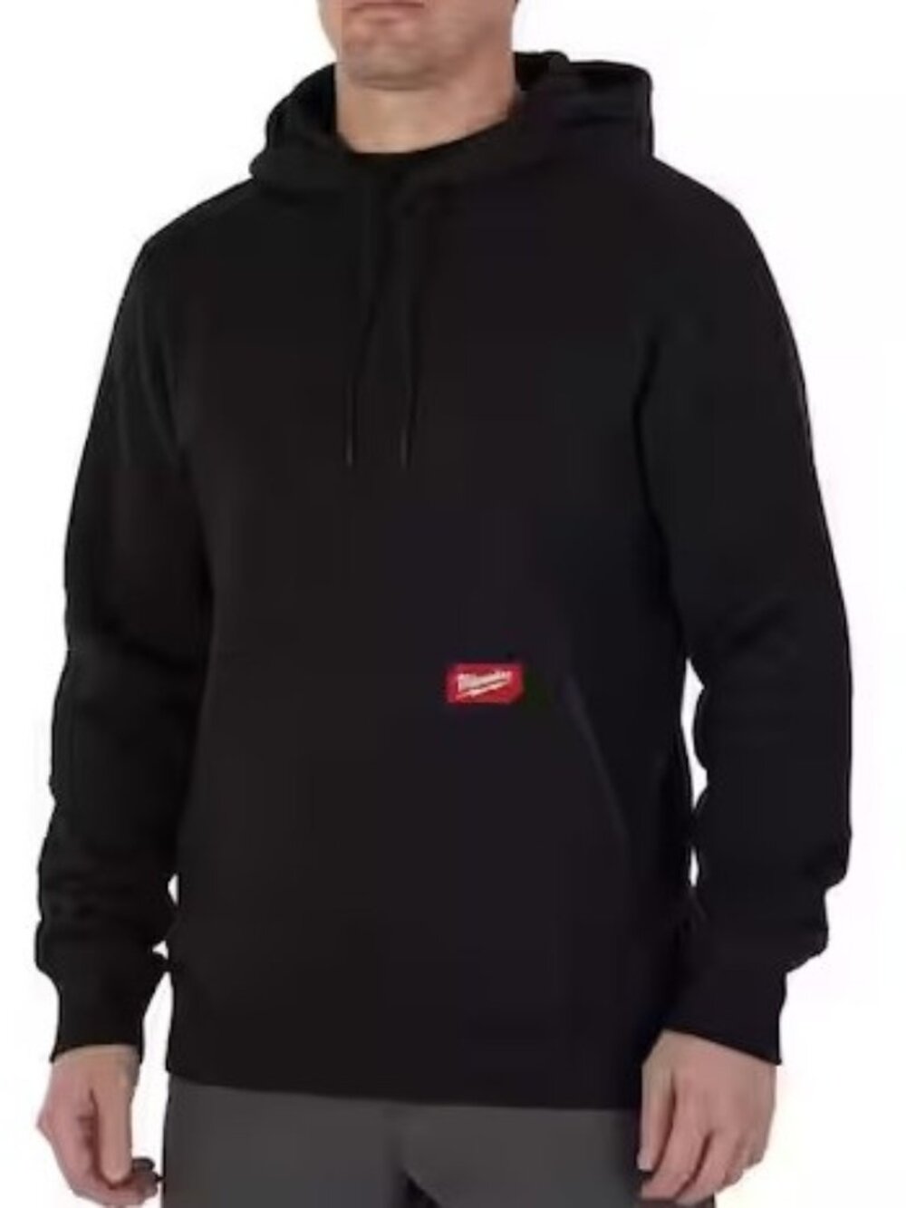 Milwaukee Men's Black Midweight Cotton/Polyester Long-Sleeve Pullover Hoodie New